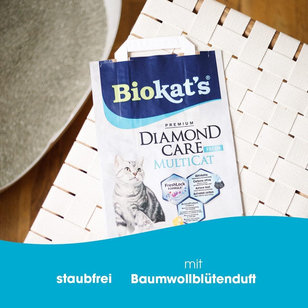 biokat-s-diamond-care-multicat-fresh-klumpstreu-8-l-mit-aktivkohle image 6