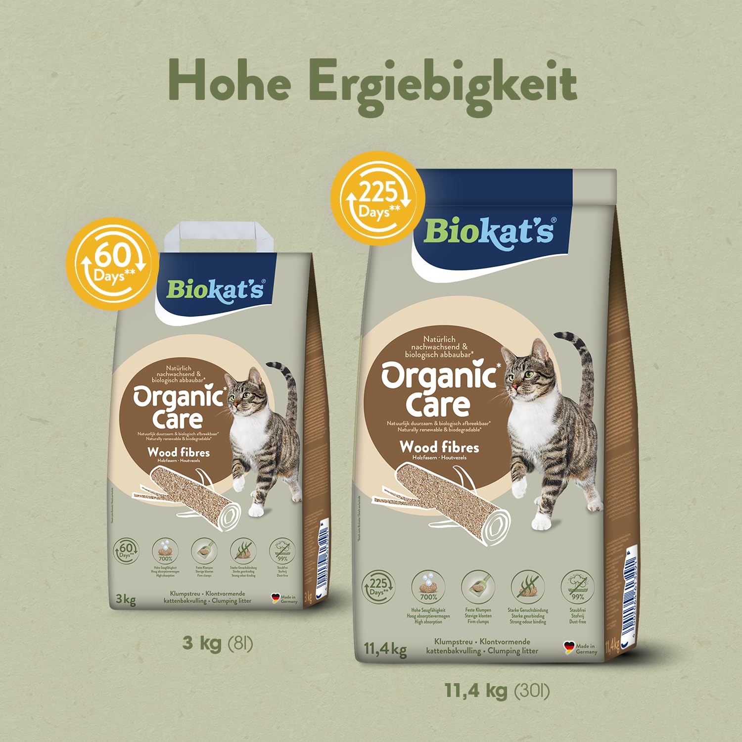 biokat-s-organic-care-wood-fibres-klumpstreu-aus-pflanzenfasern-3-kg image 5