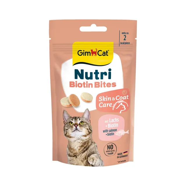 gimcat-nutri-biotin-bites-lachs-katzensnack-40-g-beutel image 1