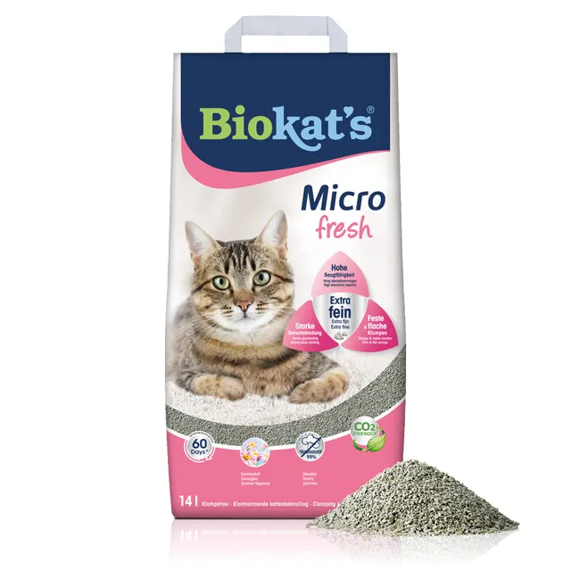 biokat-s-micro-fresh-sommer-duft-klumpstreu-bentonit-14-l image 1