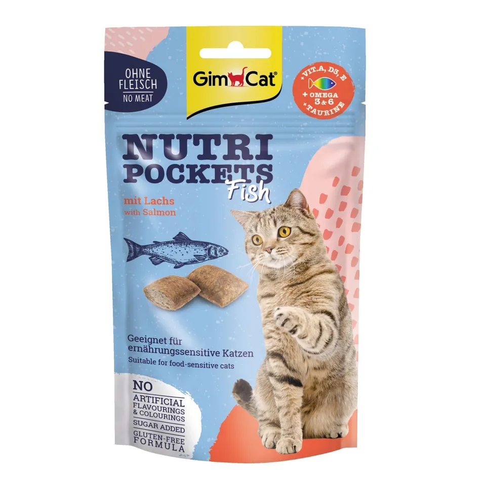 gimcat-nutri-pockets-fisch-mit-lachs-60g-knuspersnack image 1