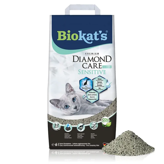 biokat-s-diamond-care-sensitive-classic-bentonitstreu-6-l image 1