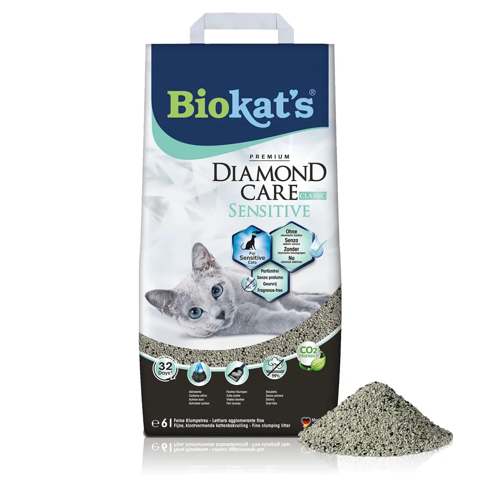 biokat-s-diamond-care-sensitive-classic-bentonitstreu-6-l image 1