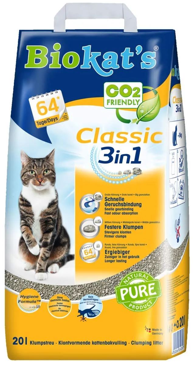 biokat-s-classic-3in1-ohne-duft-klumpstreu-20l image 1