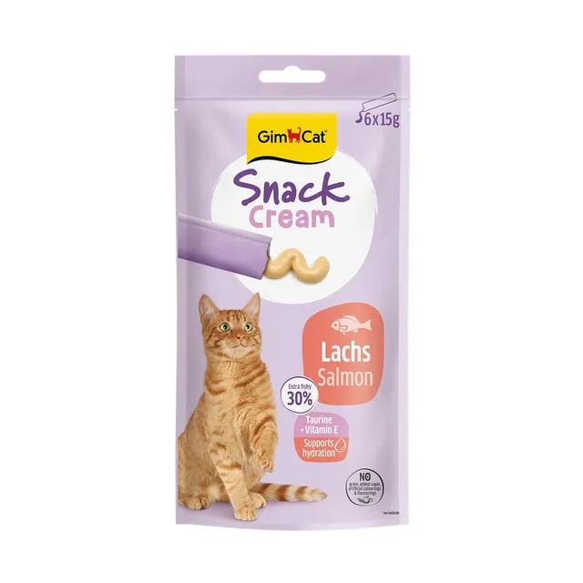 gimcat-snack-cream-lachs-katzensnack-6-x-15-g image 1