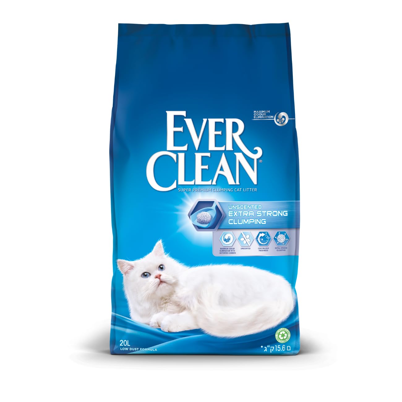 ever-clean-extra-hygiene-klumpstreu-f-r-katzen-unscented-20-l image 1
