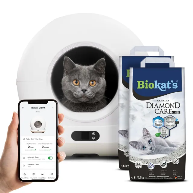 biokat-s-c1000-automatisches-katzenklo-selbstreinigend-82-l-xxl-mit-app image 1