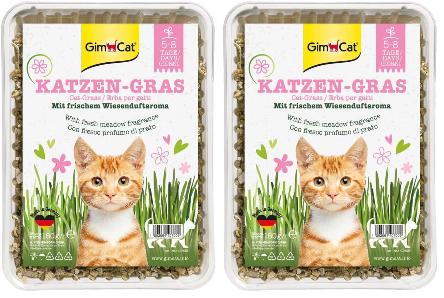 gimcat-katzengras-150-g-schale-im-2er-pack image 1