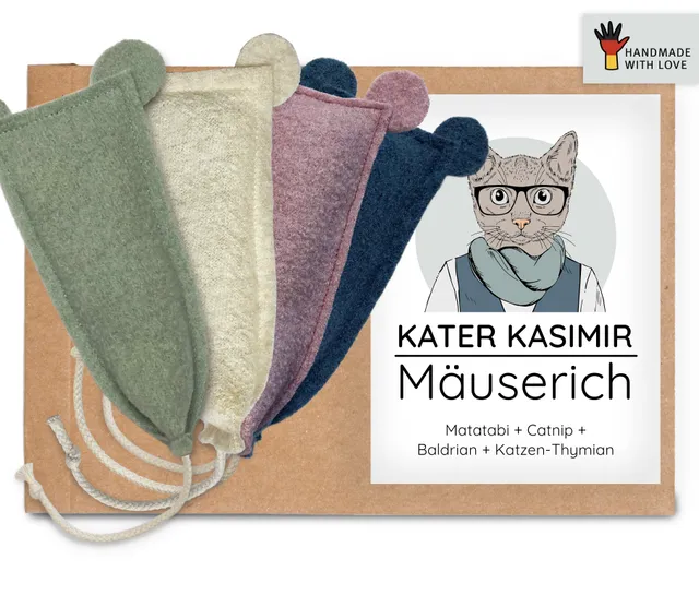 kater-kasimir-m-userich-4er-set-katzenminze-baldrian-matatabi-thymian image 1