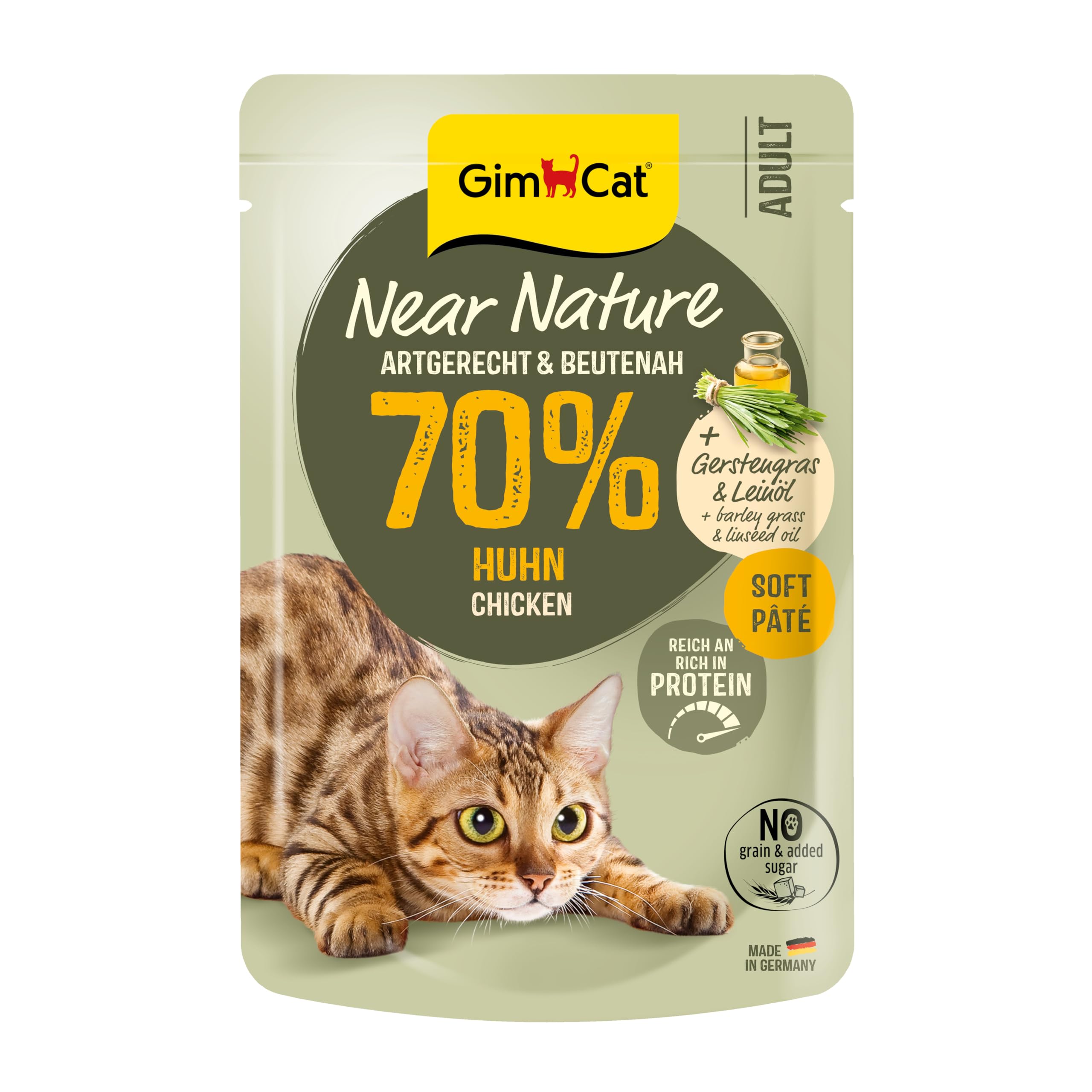 gimcat-near-nature-huhn-nassfutter-beutel-16-x-85-g image 4