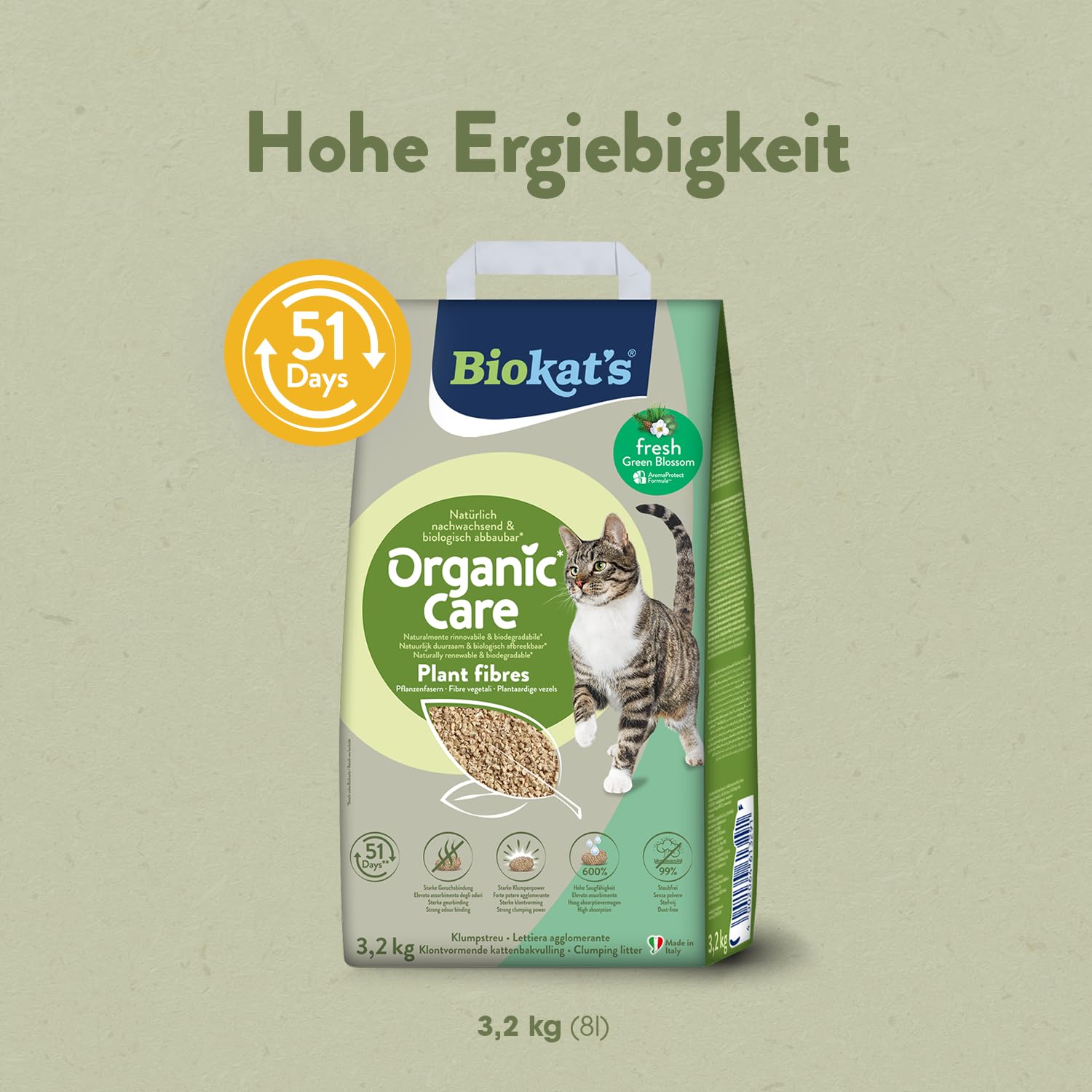 biokat-s-organic-care-plant-fibres-fresh-klumpstreu-3-2-kg image 5