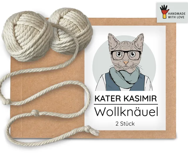 kater-kasimir-wollkn-uel-2-katzenb-lle-aus-baumwolle image 1