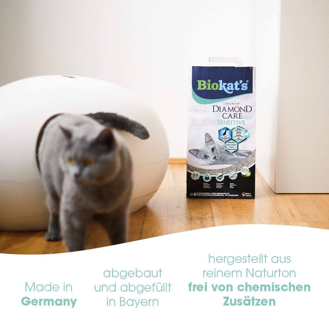 biokat-s-diamond-care-sensitive-classic-bentonitstreu-6-l image 2