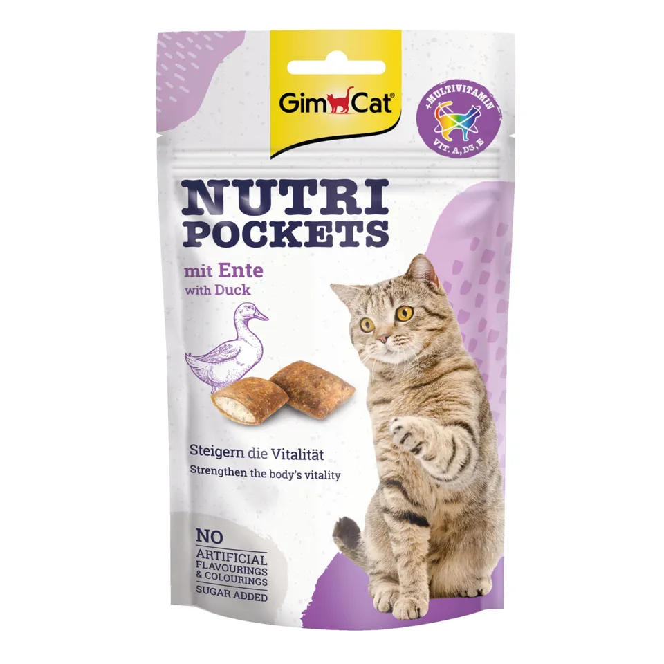 gimcat-nutri-pockets-mit-ente-knuspersnack-60-g image 1