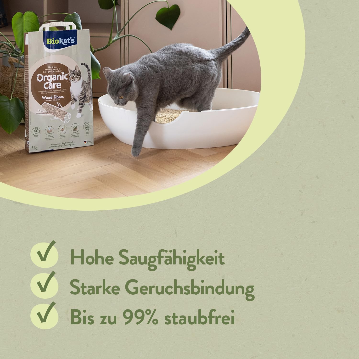 biokat-s-organic-care-wood-fibres-klumpstreu-aus-pflanzenfasern-3-kg image 3