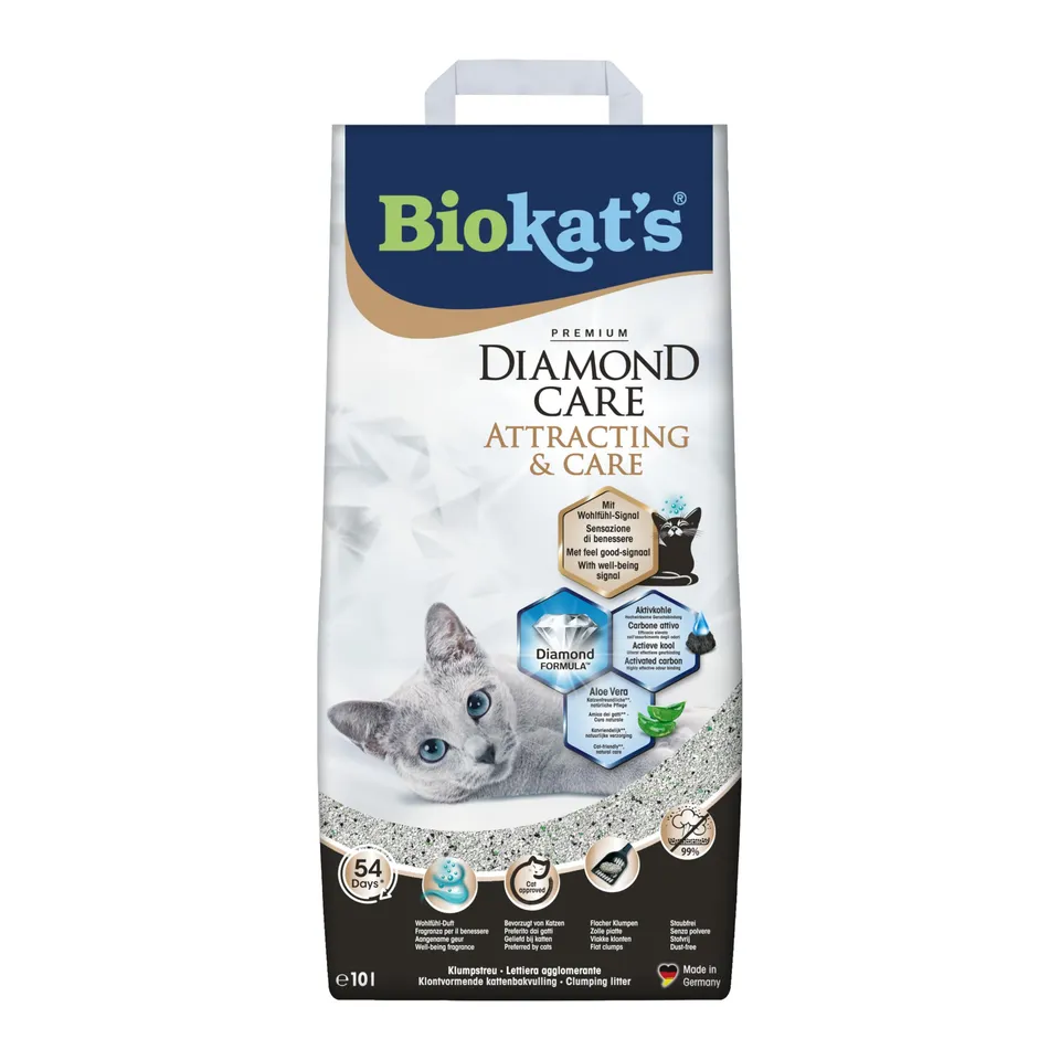 biokat-s-diamond-care-attracting-care-klumpstreu-mit-wohlf-hl-duft-10-l image 1