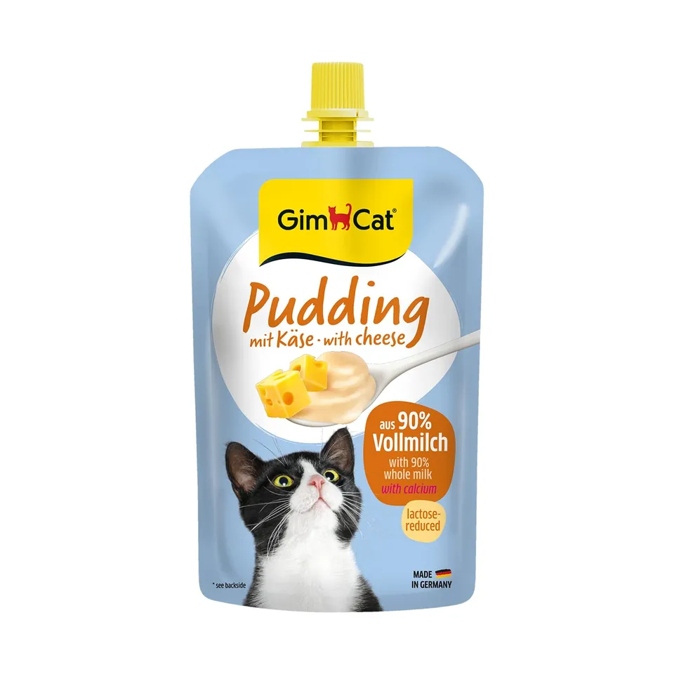 gimcat-pudding-mit-k-se-snack-f-r-katzen-100-g image 1