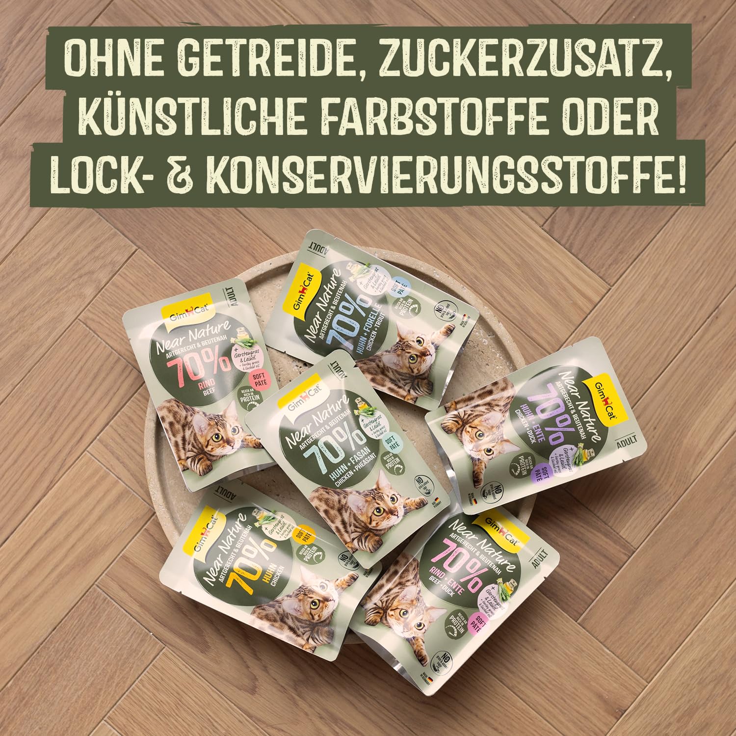 gimcat-near-nature-huhn-nassfutter-beutel-16-x-85-g image 6