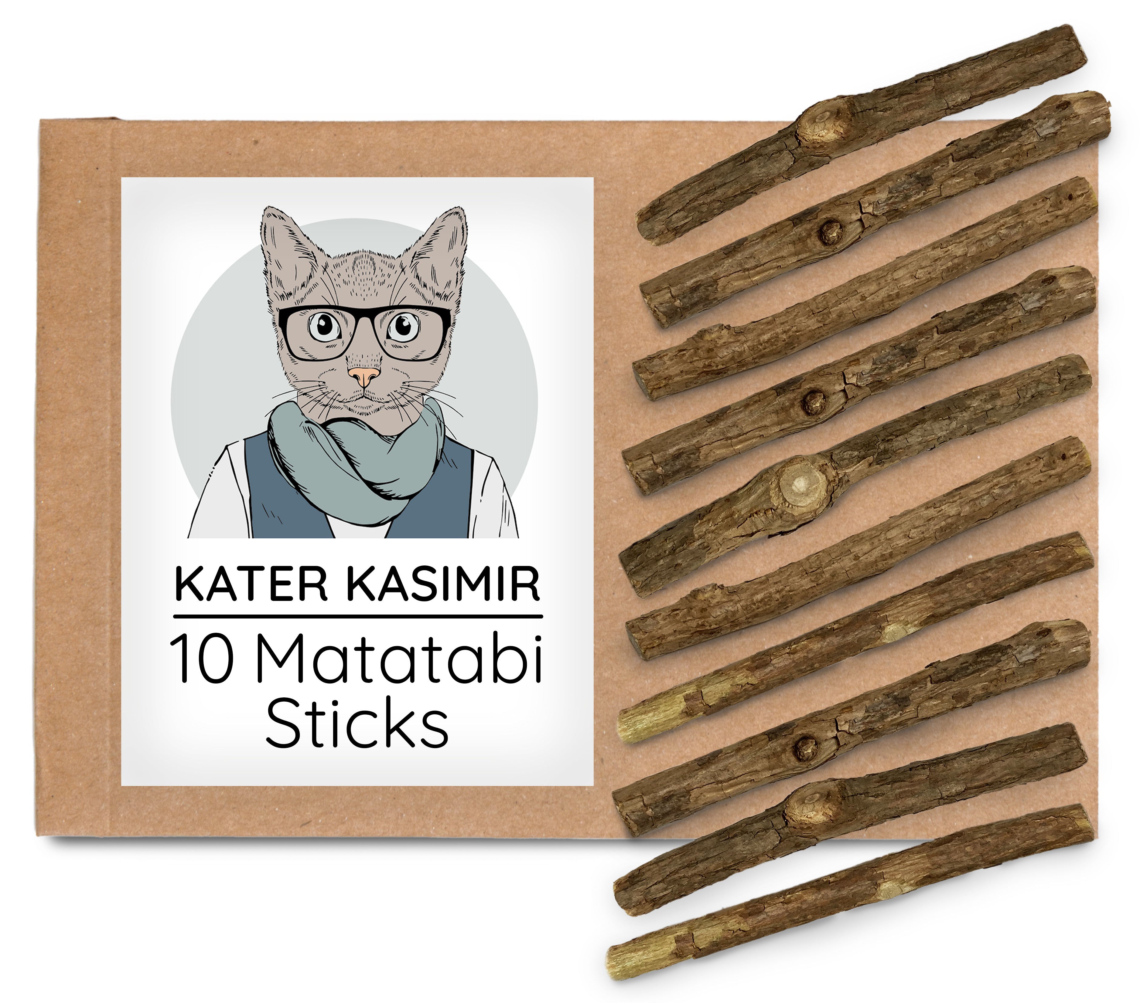 kater-kasimir-matatabi-sticks-10er-pack-silvervine-kauholz image 1