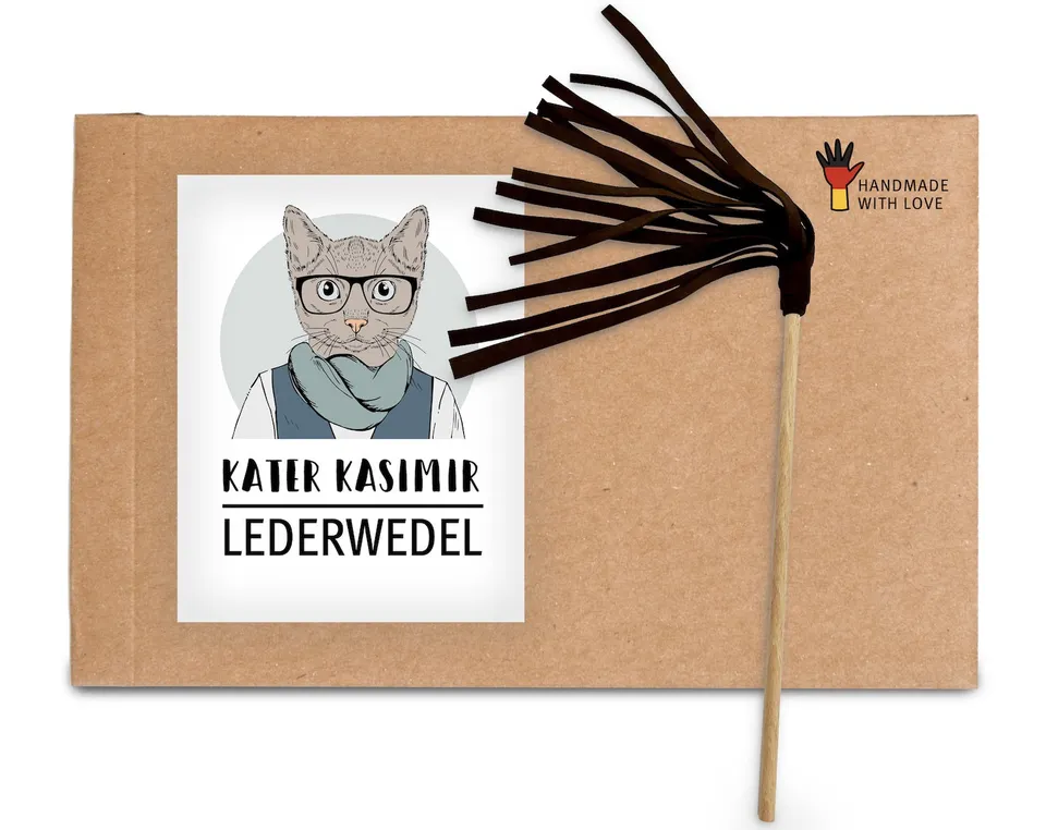 kater-kasimir-lederwedel-aus-rindsleder-katzenangel-natur image 1