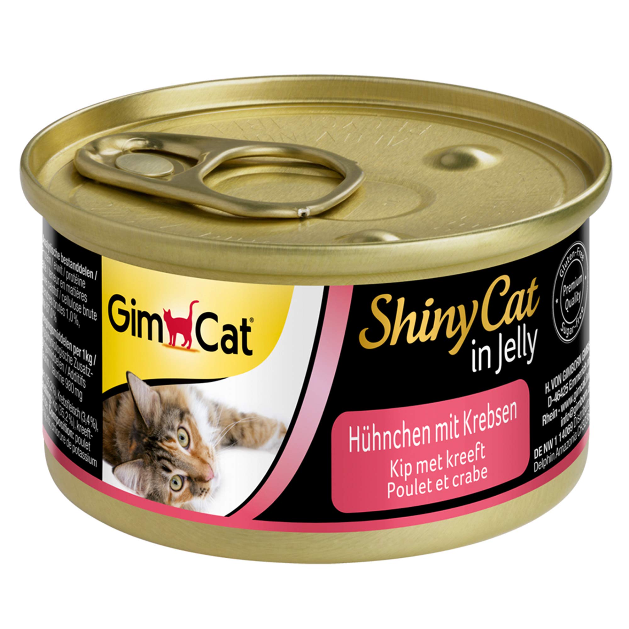 gimcat-shinycat-jelly-h-hnchen-mit-krebsen-24-x-70-g image 1