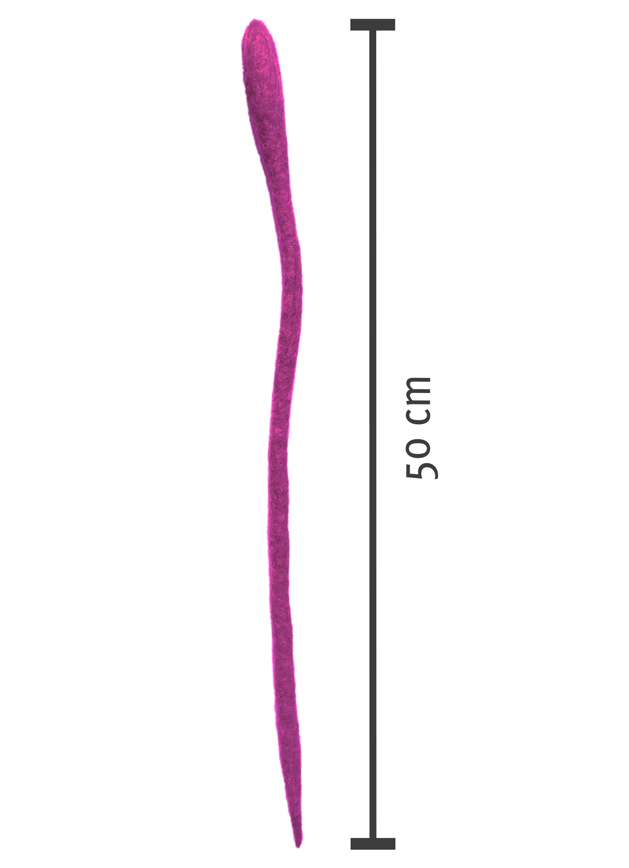kater-kasimir-filzschlange-handgerollt-pink-aus-schafwolle image 3