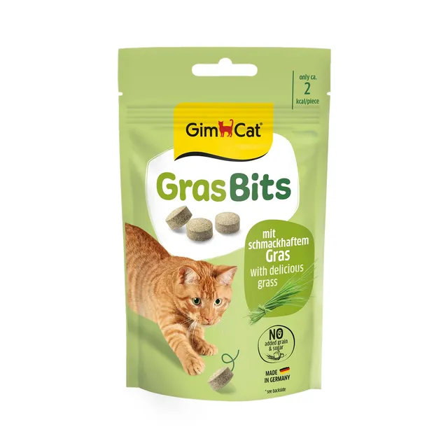 gimcat-gras-bits-katzensnack-8er-pack-8-x-40-g image 1