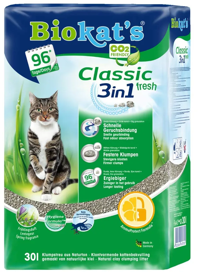 biokat-s-classic-fresh-3in1-klumpstreu-mit-fr-hlingsduft-30-l image 1