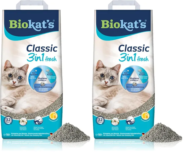 biokat-s-classic-fresh-3in1-klumpstreu-cotton-blossom-10-l image 1