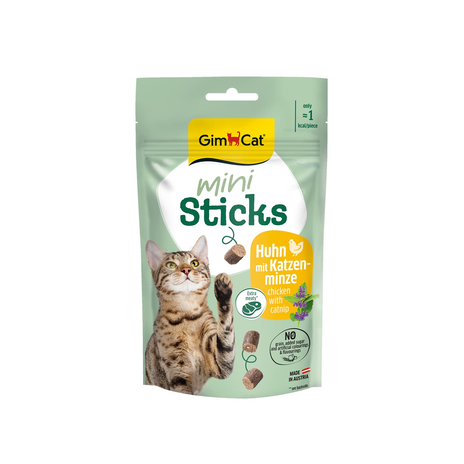 gimcat-mini-sticks-huhn-mit-katzenminze-50g image 1