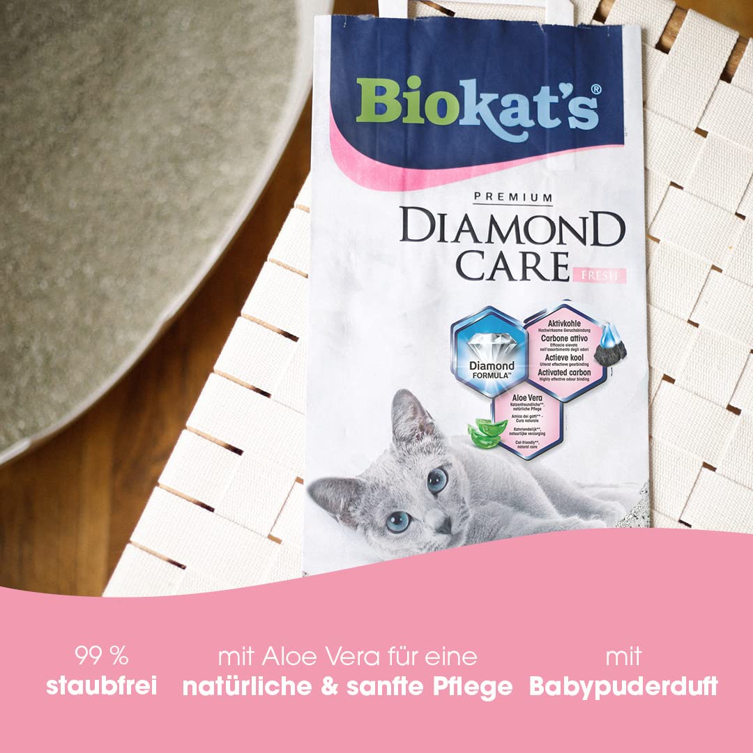 biokat-s-diamond-care-fresh-klumpstreu-babypuder-duft-10-l image 6