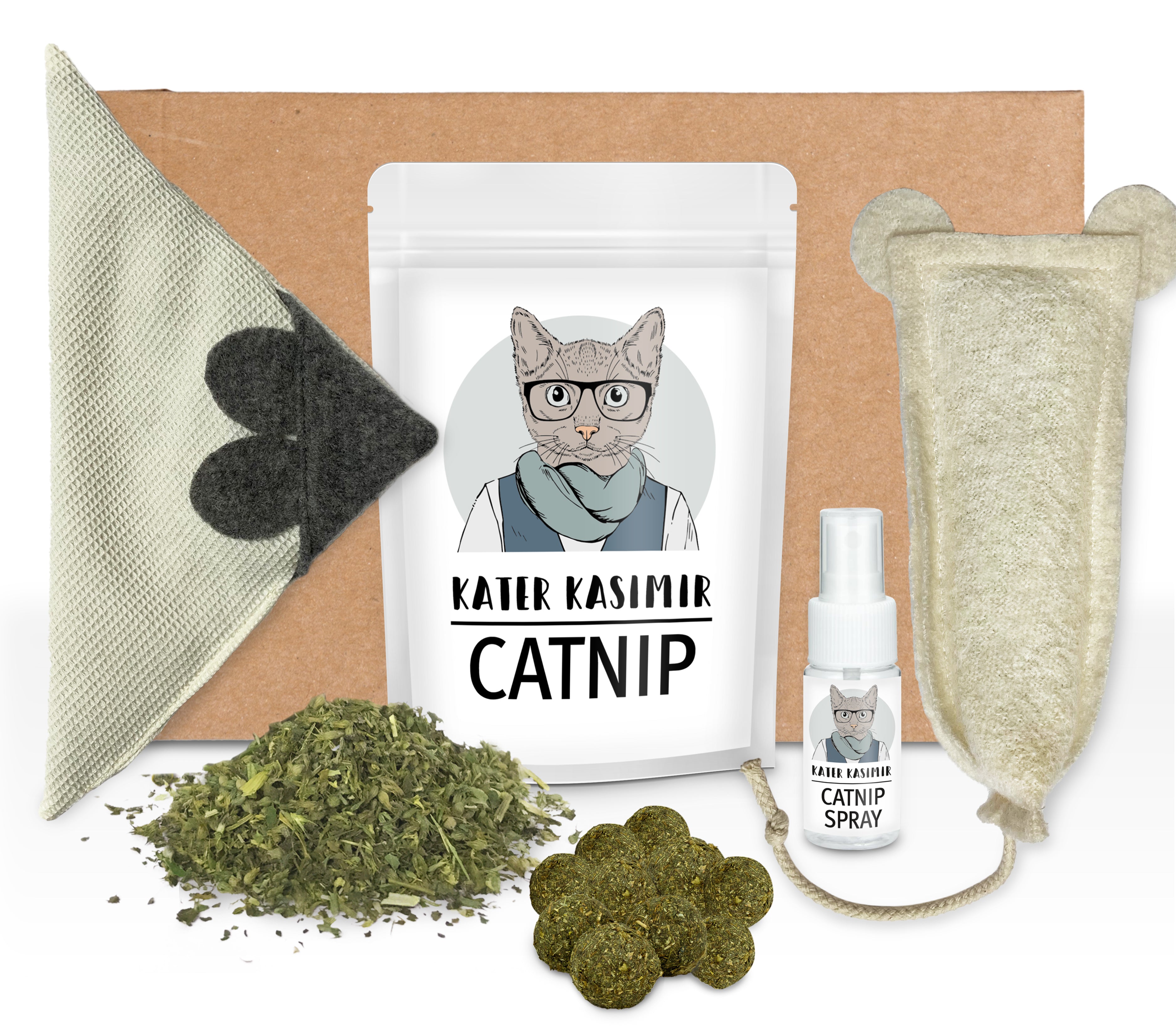 kater-kasimir-paket-catnip-lover-5-teiliges-katzenminze-set image 1