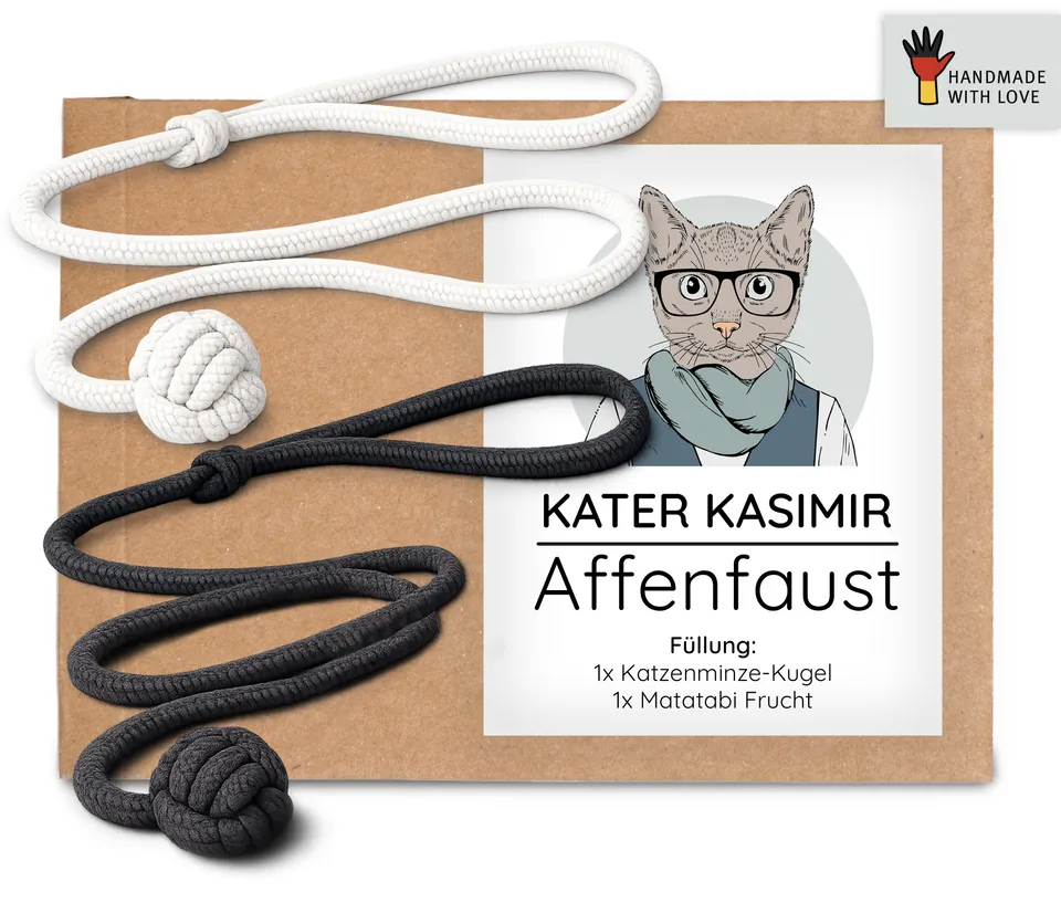 kater-kasimir-affenfaust-2er-set-gef-llte-baumwoll-knoten-mit-katzenminze-matata image 1