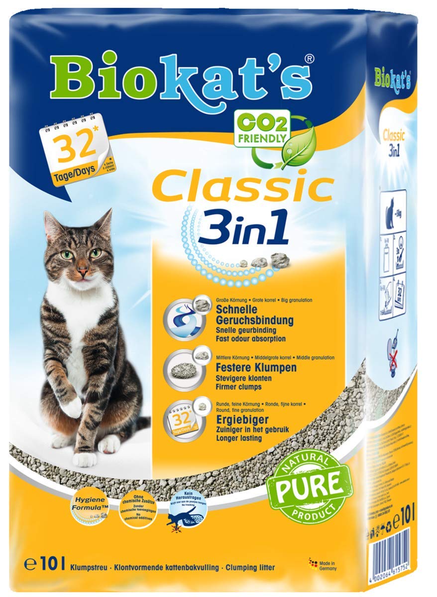 biokat-s-classic-3in1-ohne-duft-klumpende-bentonit-katzenstreu-20-l image 3