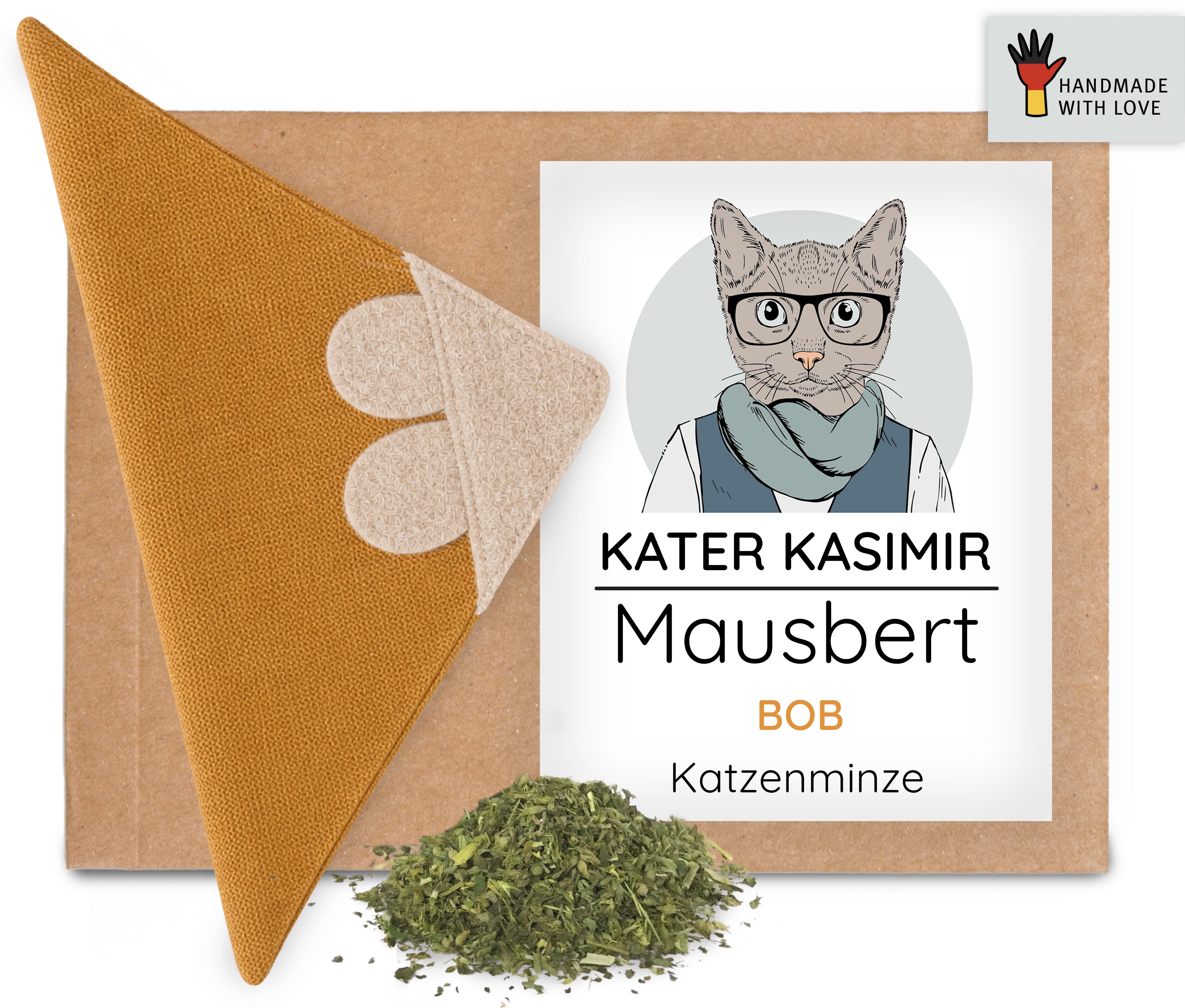 kater-kasimir-mausbert-bob-mit-bio-katzenminze-katzenspielzeug image 2